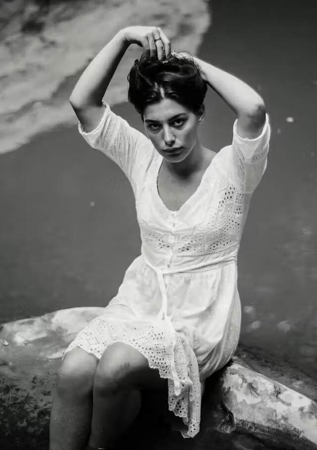 Ethereal and confident, embracing natural beauty.
